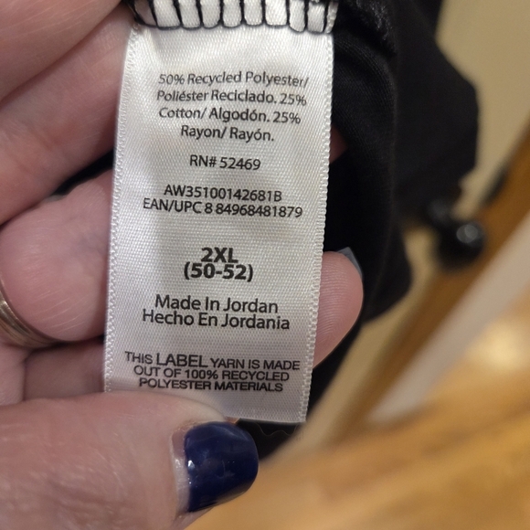 ‼️3/$30‼️ Driworks Tri-Blend Tee Shirt Men 2XL 50-52 Long Sleeve Black New - Picture 7 of 7